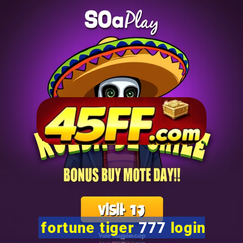 fortune tiger 777 login